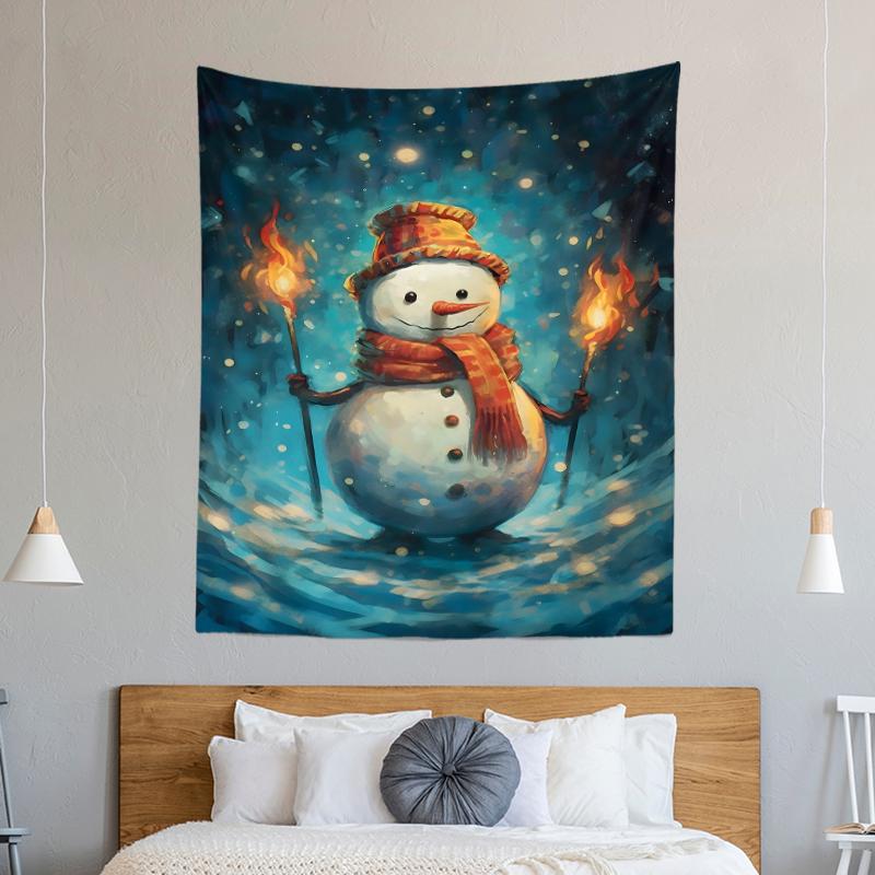 Christmas Tree Decoration Printed Pattern Tapestry Home Living Room Bedroom Wall Decoration Background Cloth Tapestry 230x180cm