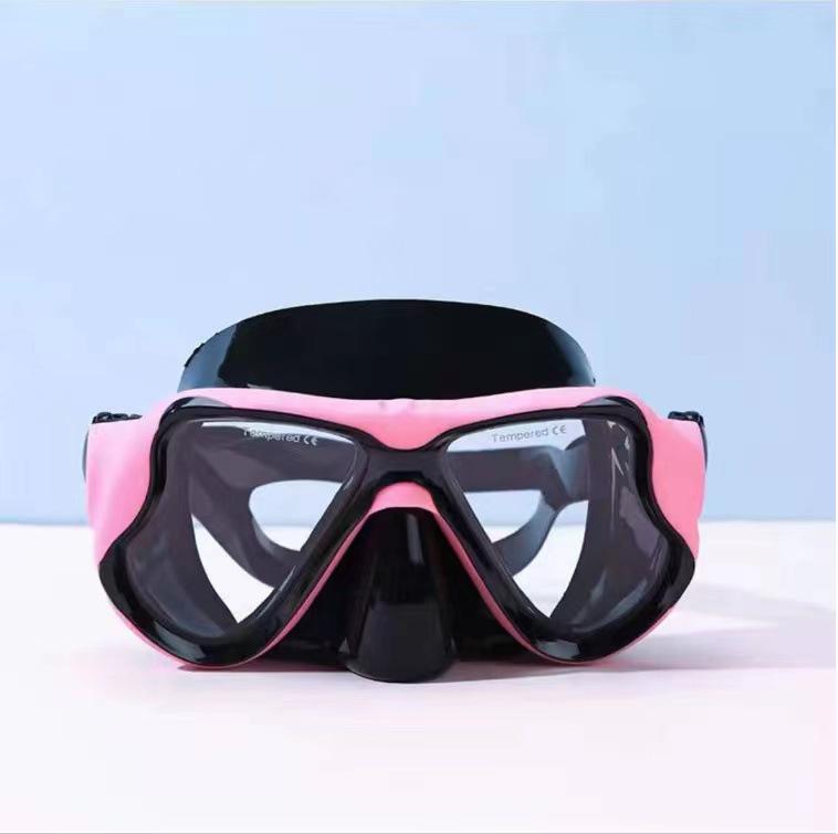 1900 Adult Snorkel Mask with Tempered Glass and Myopia-Compatible HD Anti-Fog Lens