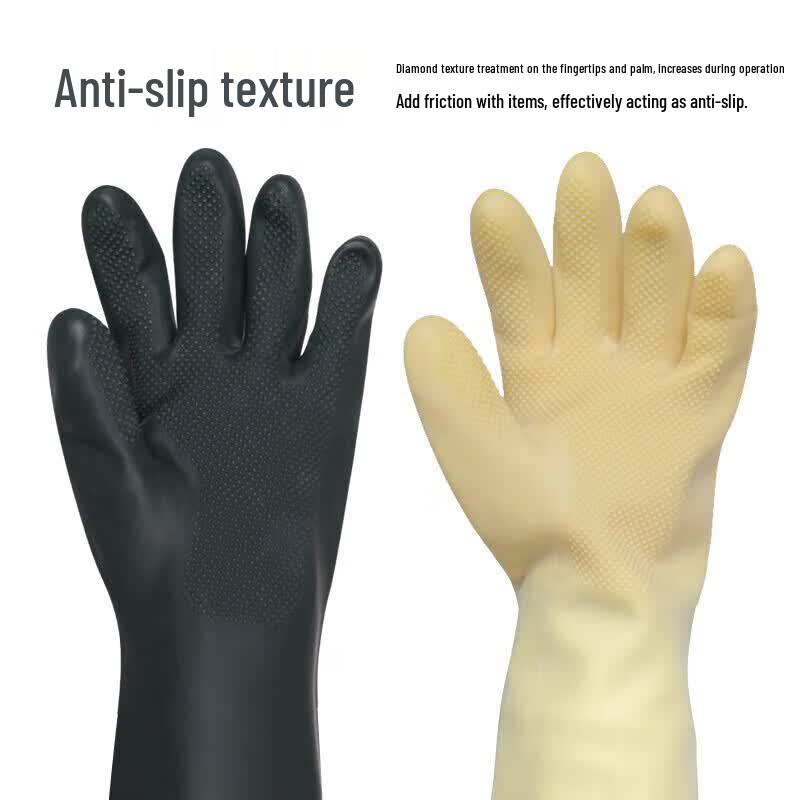 XMSJ Industrial Chemical-Resistant Rubber Gloves