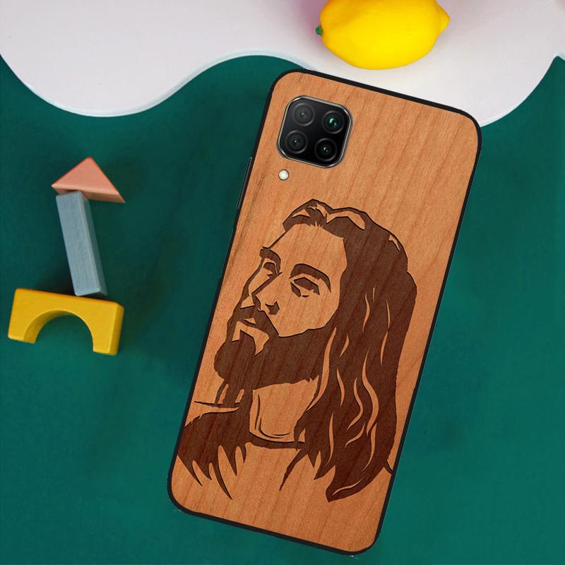 Buddha Jesus Guadalupe Wood For Huawei Nova 11i 12s 12i 8i 7i Y73 Y70 Y90 Y60 Y72 Y61 Y91 9 10 SE P30 Pro P40 Lite Case
