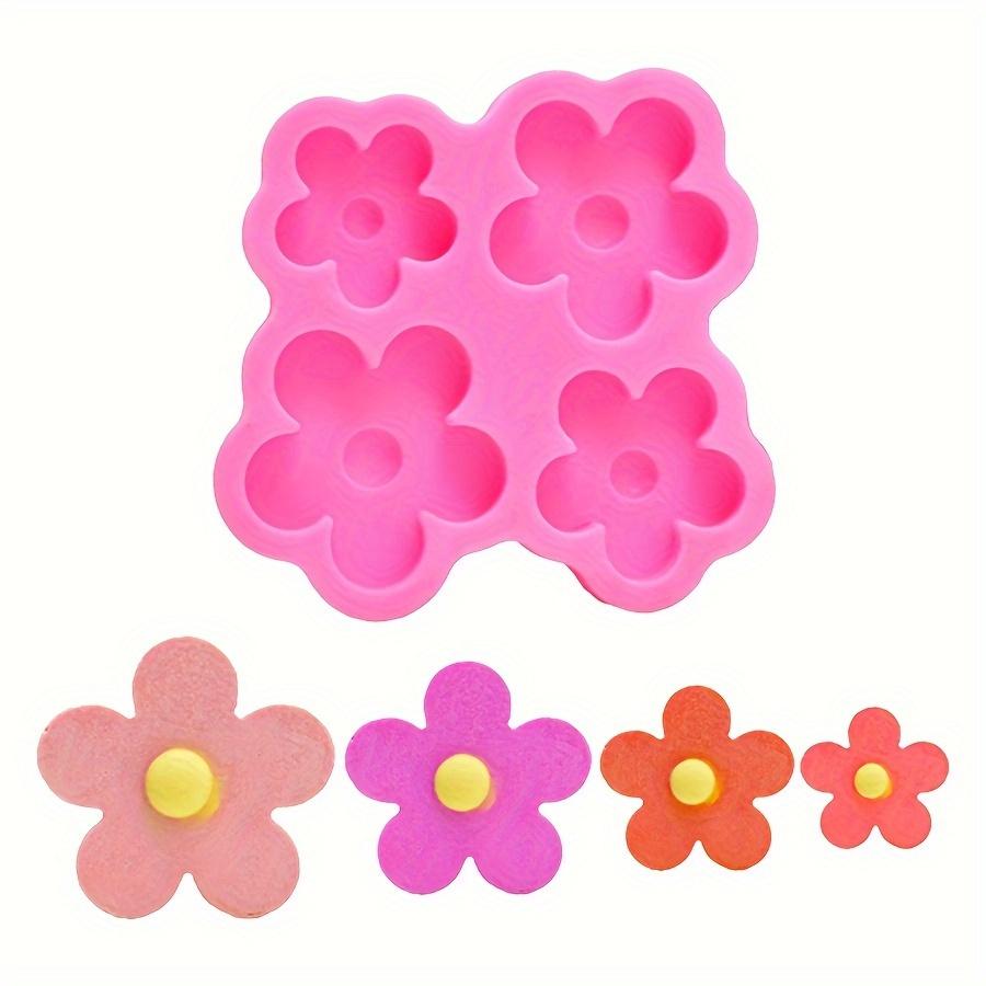3pcs Flower-Shaped Silicone Molds for Baking And Crafting - Includes Cherry Blossom, Plum Blossom, And Sunflower Designs