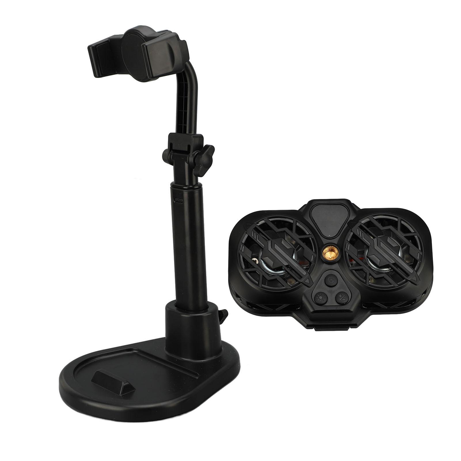 

Охладитель для телефона с тремя скоростями, RGB-подсветкой, двойной турбиной, полупроводниковым светодиодным цифровым дисплеем, охлаждение мобильного телефона