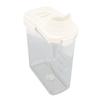 Cereal Storage Container with Pourable Spout Ergonomic Handle Lid Scale Timing Airtight Damp Proof Plastic Rice Storage