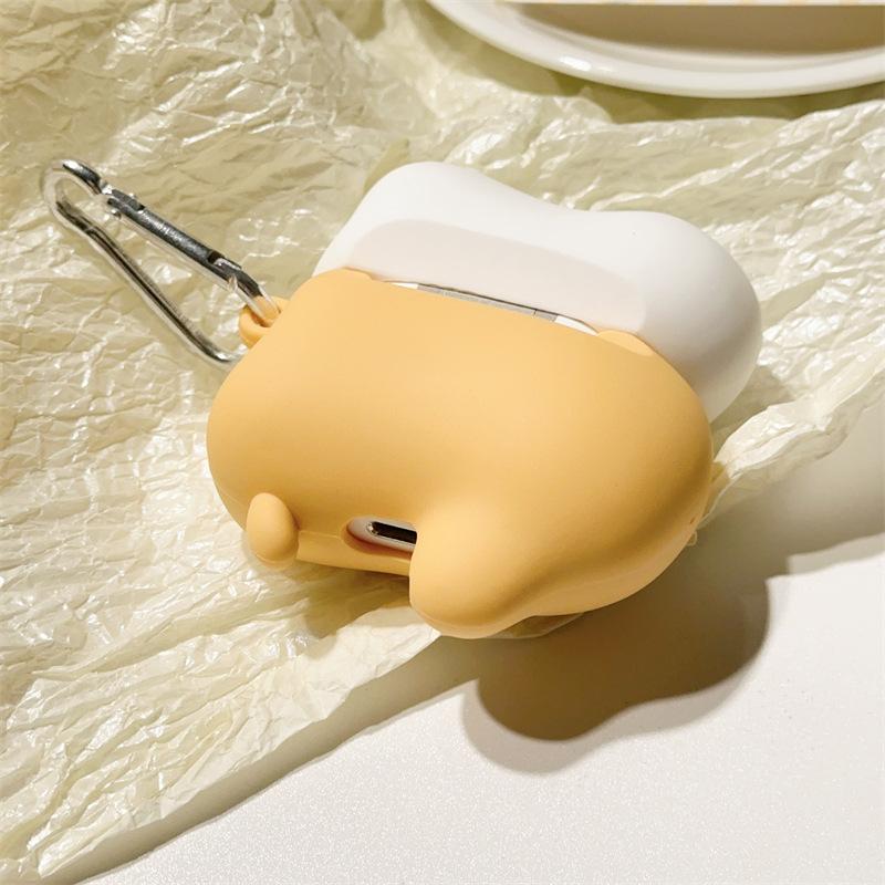 Custodia protettiva in silicone per AirPods 4 Apple Bluetooth Headset Cover Pro2 3a generazione, carina e adatta alle ragazze