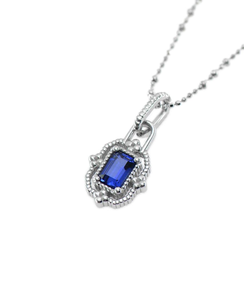 Vivus Rapillus Royal Blue White Gold Silver Necklace