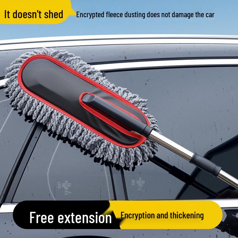 Car Duster and Wax Mop Brush - Multipurpose Cleaning Tool for Vehicles