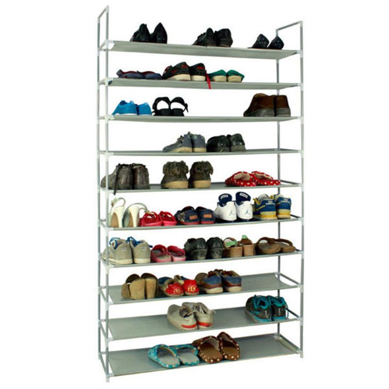 100cm 10 Layer Shoe Rack Household Portable Ultra Large Capacity Shoe Mount