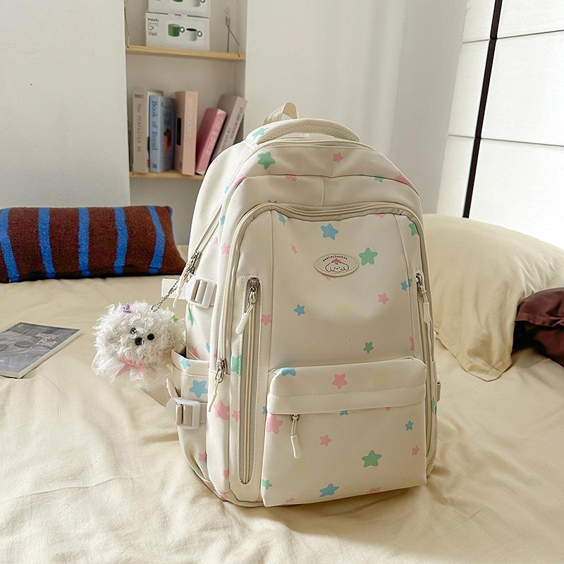 Schoolbag Female Korean Version of the New Large-capacity Schoolbag Junior High School Students Female Japanese Simple Casual Fashion Backpack