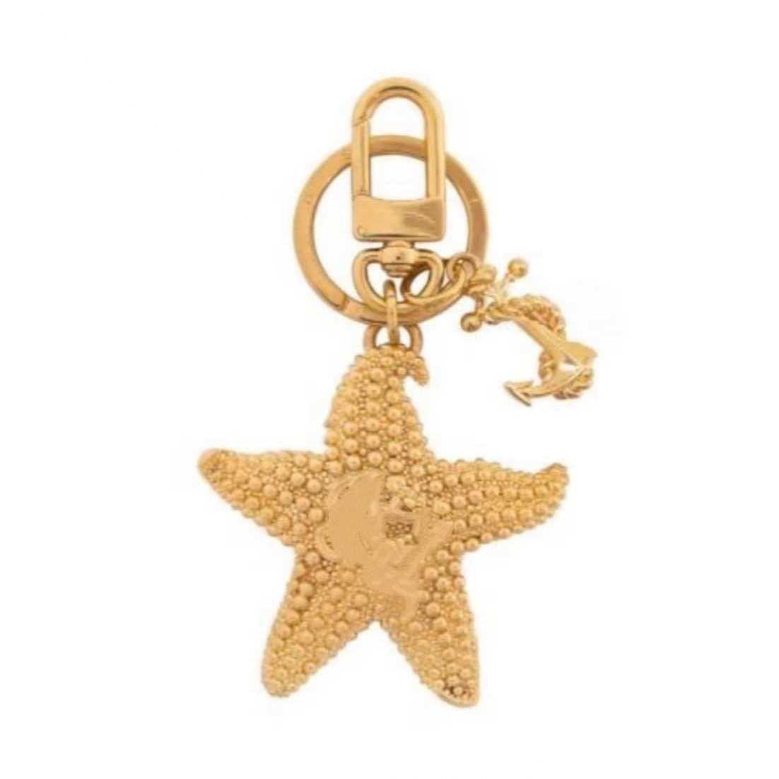 Starfish & Anchor Zinc Alloy Keychain - Women s Light Luxury Bag Pendant Ornament No Box