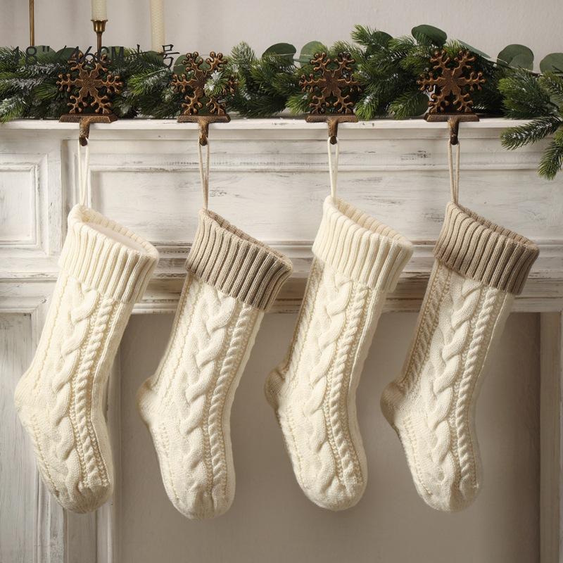 Christmas Stockings Christmas Supplies Christmas Arrangements Gift Bags Pendant Decoration Wrong Corner Twist Large