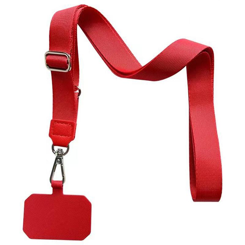 Adjustable Phone Lanyard Anti-Loss Polyester Crossbody Shoulder Strap with Tether Tab