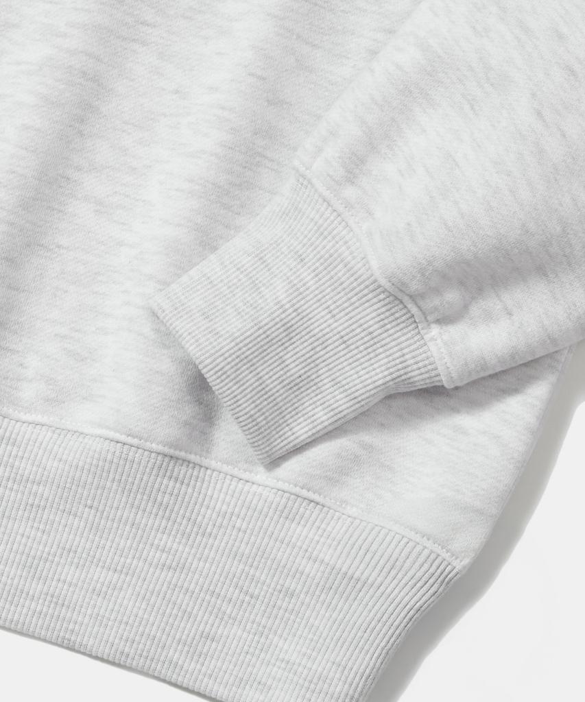 COLUMBIA UNIVERSITY 8Bit Crop Fleece Women Crew Neck _Light Gray