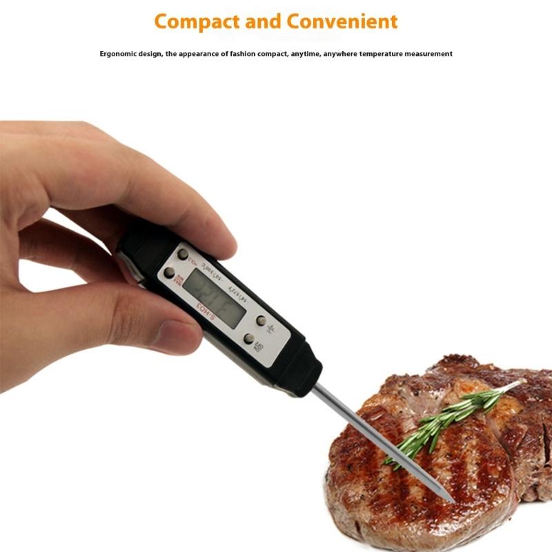 Convenient Water Temperature Meter Lightweight 50g Solid Design Mini Digital Temperature Sensors Kitchen Camping Essential