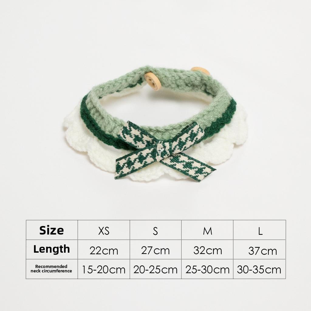 Sweet Japanese Cat Scarf Soft Collar Pet Decoration Bow Drool Towel