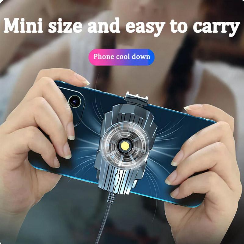 H15/G6 Portable Mini Back-clip Radiator Mobile Phone Cooling Fan for IPhone 15 IOS Android Gaming Accessories PUBG Game Cooler