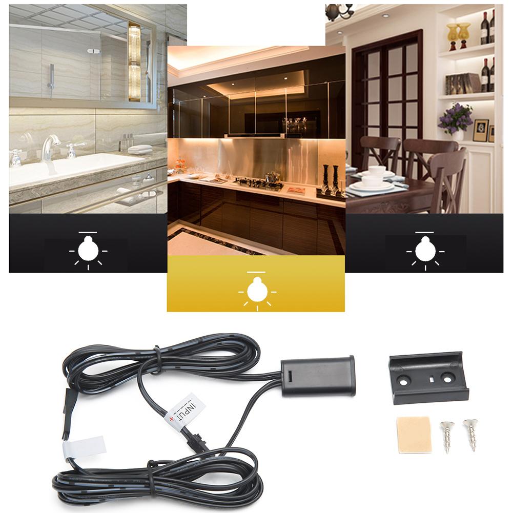 LED Infrared Motion Induction Switch Auto Turn On Off for Wardrobes Cabinets DC5‑24V