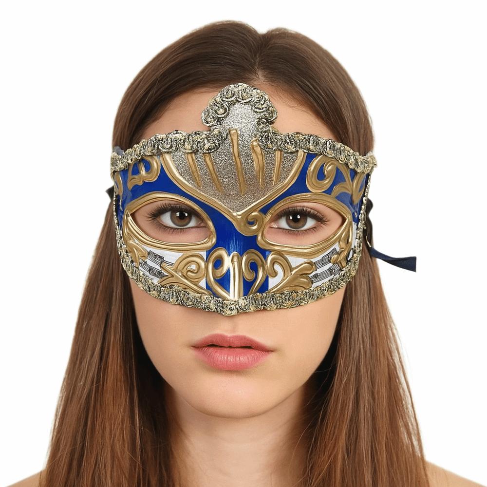 Party Cosplay Props Glitter Mask Plastic Venice Mask Simple Halloween Masks  Photo Prop