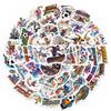 50 Cartoon Sports Stickers Refrigerator Stickers Water Cup Luggage Stickers Sports Stickers