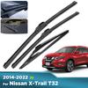 For Nissan X-Trail T32 2014-2022 2015 2016 2017 Wiper Front & Rear Wiper Blades Windshield Windscreen Window Brushes 26"+17"+12