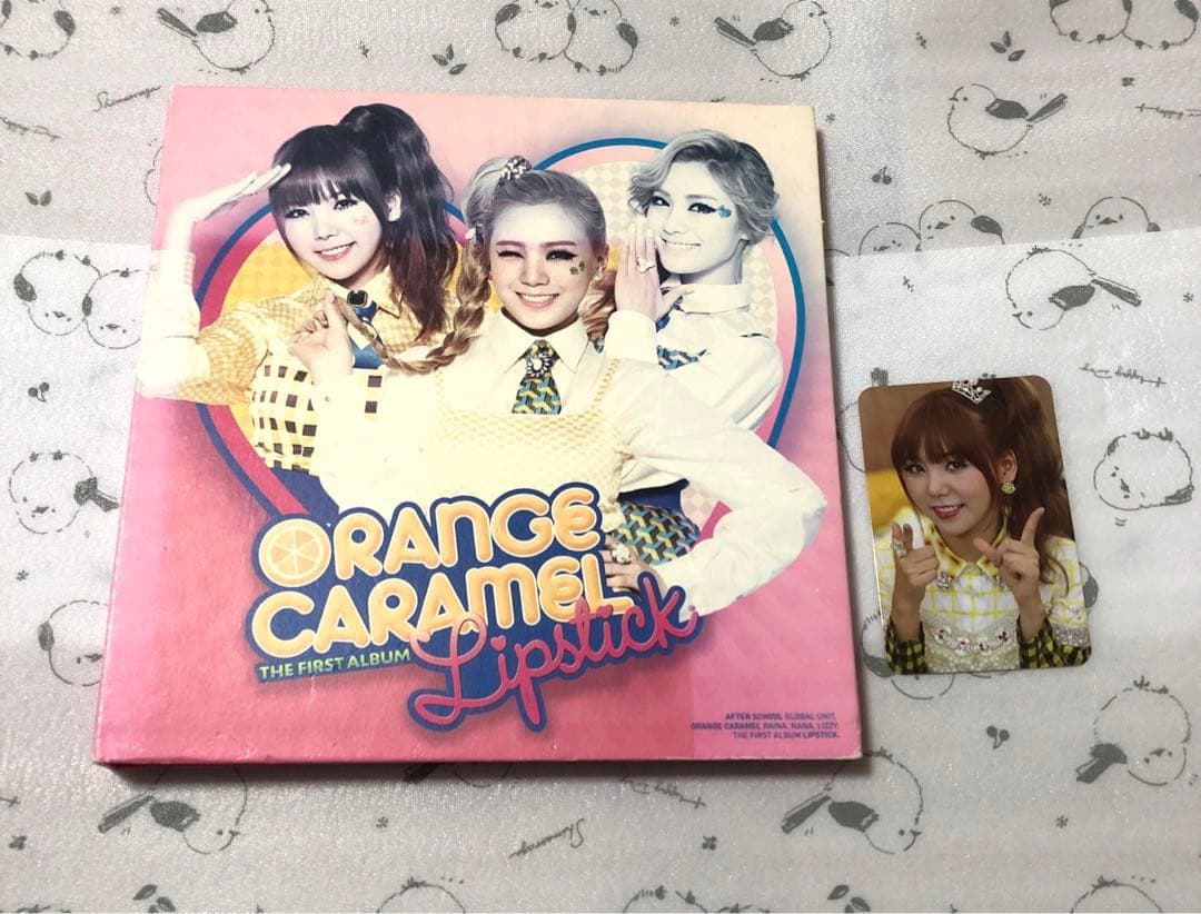 

[USED] ORANGE CARAMEL Lipstick 1st Album Trading Card CD