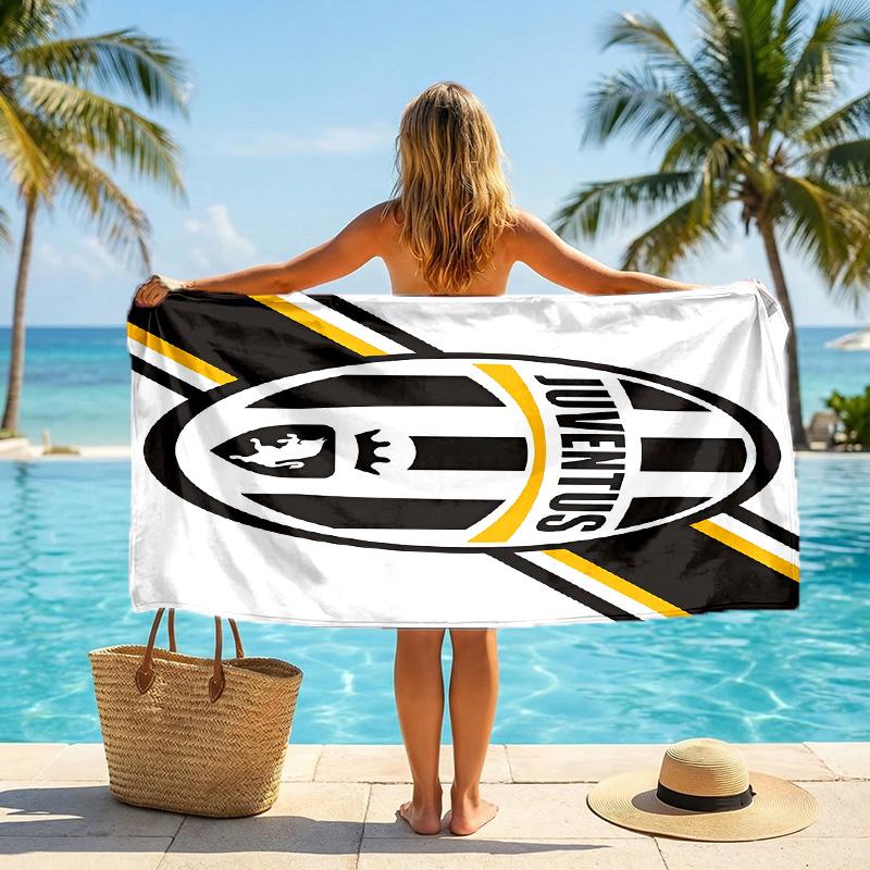 Telo da Spiaggia Juventus FC Morbido Microfibra Asciugatura Rapida Assorbente per Spiaggia Piscina Viaggio