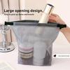 Portable Handle Storage Bags Large Opening Waterproof Toiletry Bag Makeup Organizer Pouch for Travel Fitness Swimming Outdoor