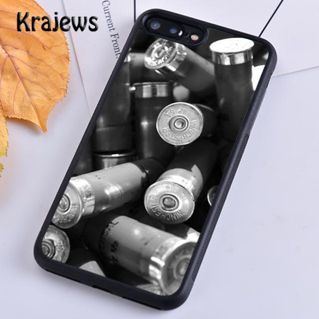 Krajews Vojenská Zbraň Kulky Koláž Kryt na Telefon pro iPhone 14 5 6s 7 8 plus X XR XS 11 12 13 pro max Samsung S21 S22 ultra