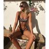 Ladies Split Swimsuit Sexy Leopard Print Bikini Bikini Swimsuit Summer Beach Vacation