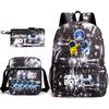 Astro Bot Children's School Bag, Cosmic Robot Elementary School Student Starry Sky Backpack Leisure Bag