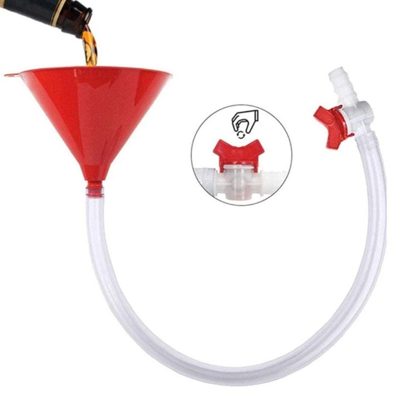 Multifunctional Party Funnel For Beer Beverages Water Portable Design Plastic Construction Drinking Tool With Valves