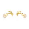 Shimmering Zircon Star Ear Clips Women Cuff Earrings Easy to Wear Copper Texture Suitable for Daily Wear and Parties
