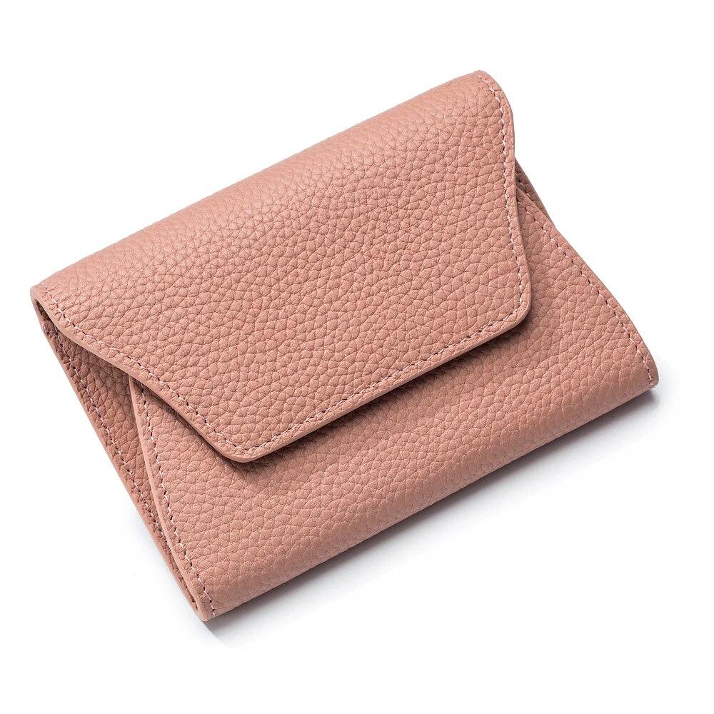 Zency Women's Genuine Leather Wallet Case Small Fashin High Quality Credit Card Bag Money Bags Female Coin Purse Organizer Pouch