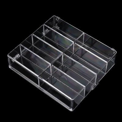 Acryl-Vitrine, kompatibel mit 8 Steckplätzen, Vitrine für Spielzeugautos aus Druckguss, stehend auf Büro und Zuhause