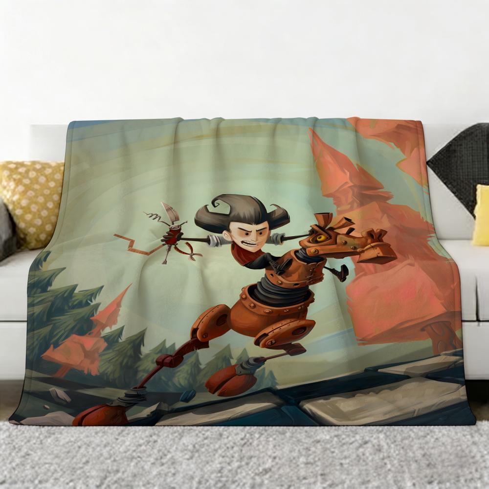 Spiel D-Dont S-Starve Wurf Weiche Gemütliche Flanell-Kuscheldecke für Sofa Schlafzimmer und Mehr