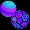 12pcs Kids Luminous Balls Inflatable Bouncy Soft Fitness Educational Flashing Balls for Outdoor