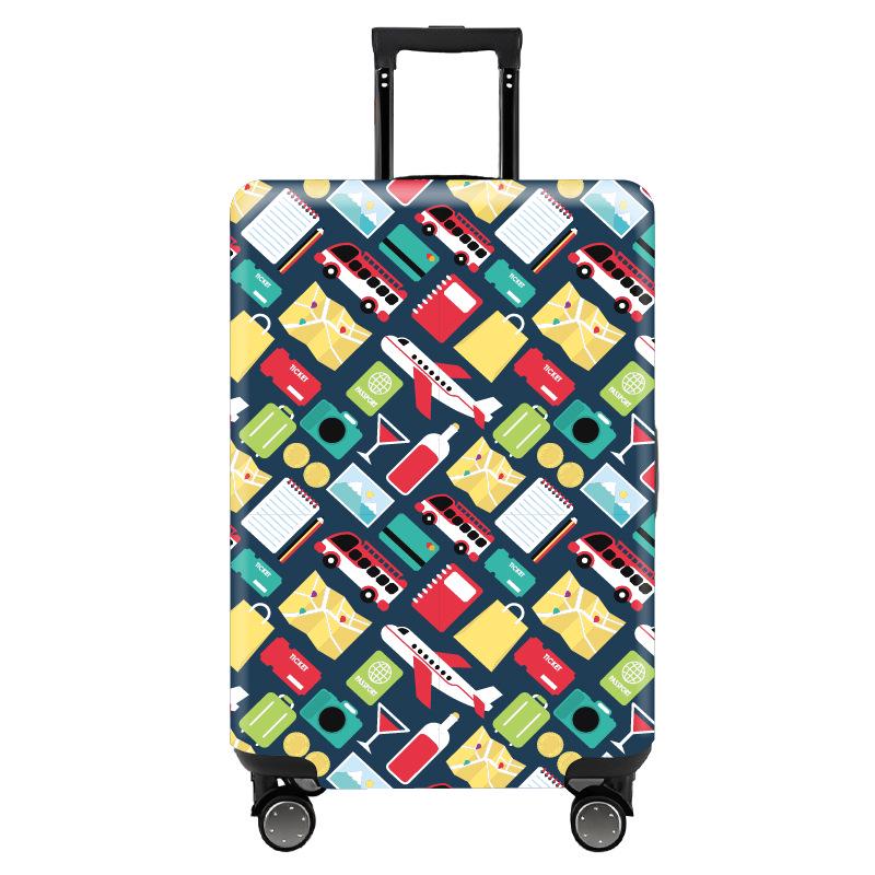 Trendy Elastic Luggage Protector Cover for Business Travel Suitcases