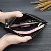 Simple Style High Capacity Womens Genuine Leather Phone Holder Long Purse Zipper Clutches HandBag with Wrist Strap