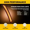 4PCS For 2015-2021 Chrysler 300 Smoked LED Side Marker Light Front Rear Lamp Double Row Lamp Bead