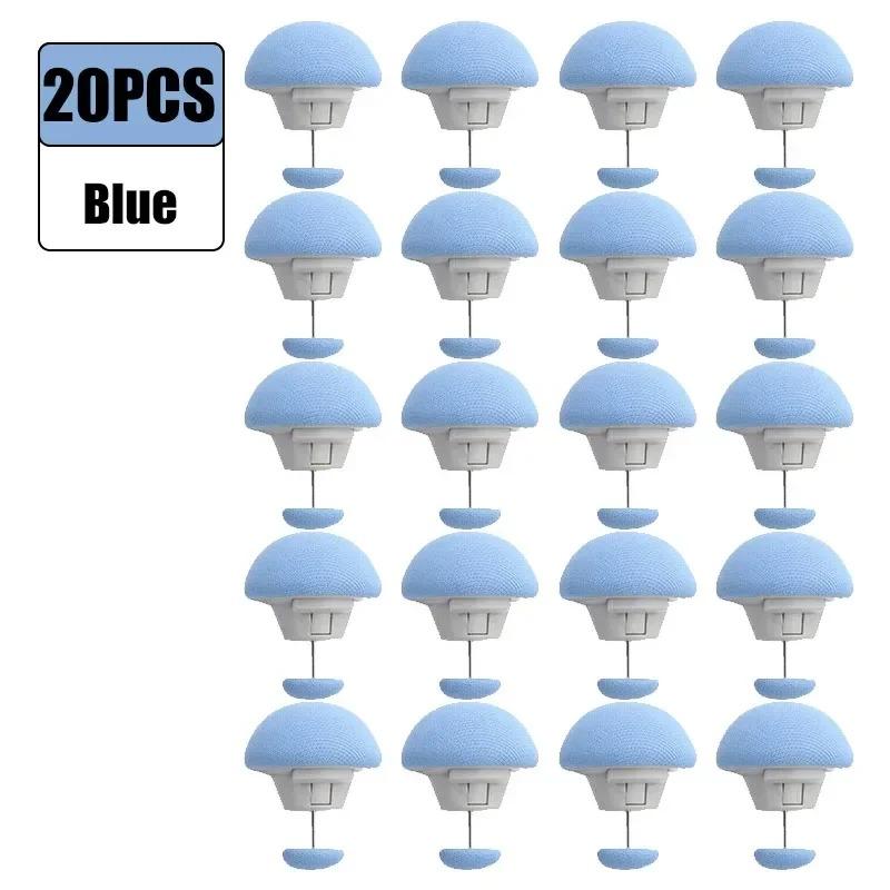 4-20pc Mushroom BedSheet Quilt Clip Anti-Slip Bedding Fasteners Reusable Duvet Cover Blanket Fix Buckle One Button Unlock