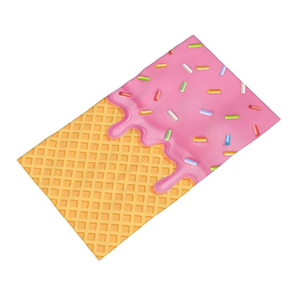 Glace à la Fraise Serviette Douce pour le Visage Séchage Rapide Serviettes de Bain Piscine Coton Absorbante Rapide