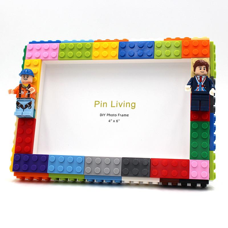 DIY Building Blocks Photo Frame Stage Toy Combination Photo wall Decorations Assemble Bricks Toys Gift For Children Kid Birthday