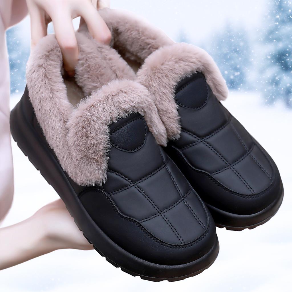 Shoes Women's Shoes New Cotton Boots Winter Velvet Thickened Cotton Shoes Warm One Pedal Fashion Casual Snow Boots