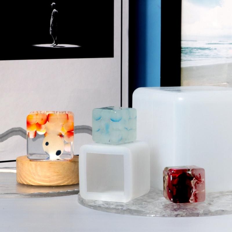 Cube Silicone Molds Square Silicone Molds Resin Epoxy Casting Molds Resin Casting Molding Square Molds Silicone Material