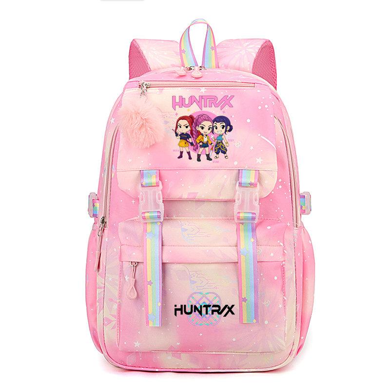 KPop Demon Hunters Backpack for Female College Students High School Girls Middle School Girls Versatile Suitable Daily Outdoor