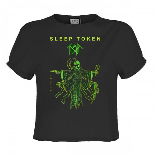 Amplified Womens/Ladies Sleep Token Bl Poster Crop Top