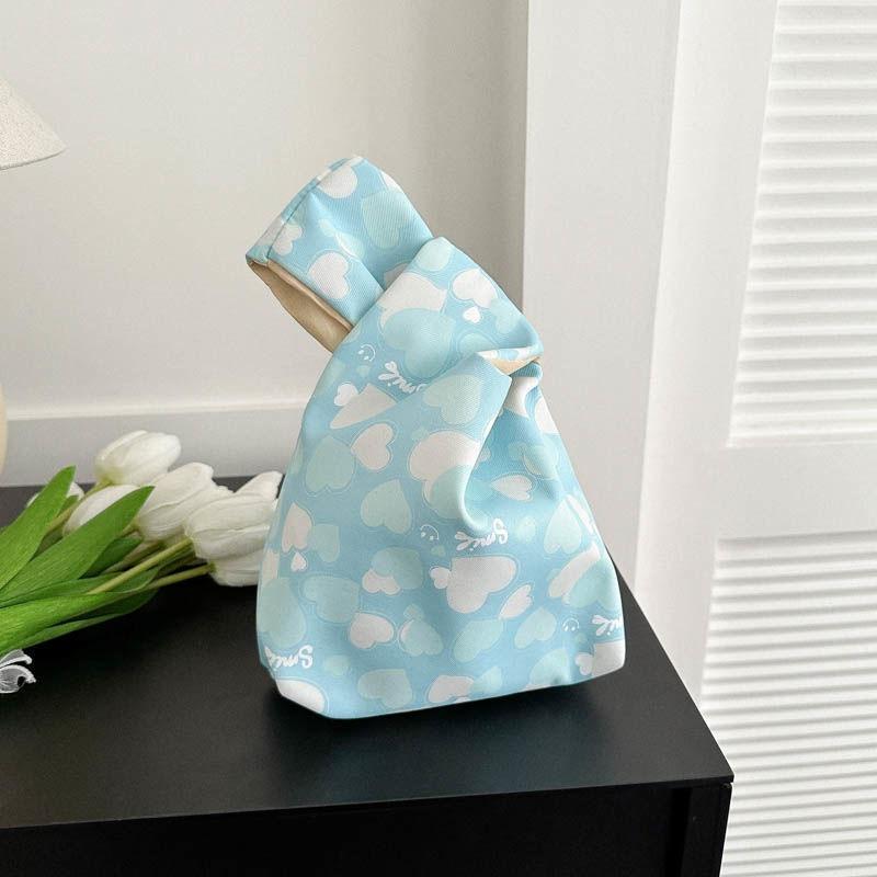 Japanese Simple Wrist Bag, New Retro Plaid Key Storage Bag, Small Bag for Work with Baby