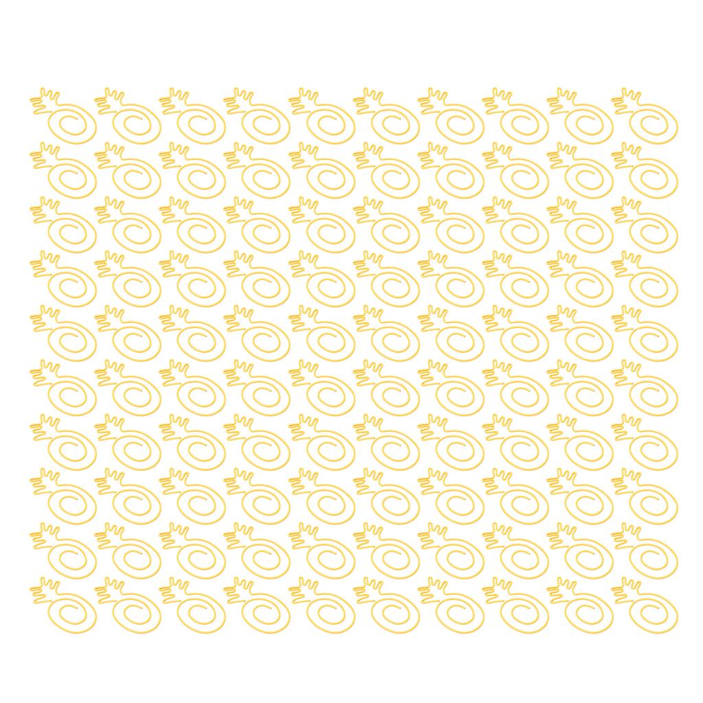100Pcs Gold Paper Clips Cute Stylish Strong Metal  Widely Used Cute Paper Clips for School Of