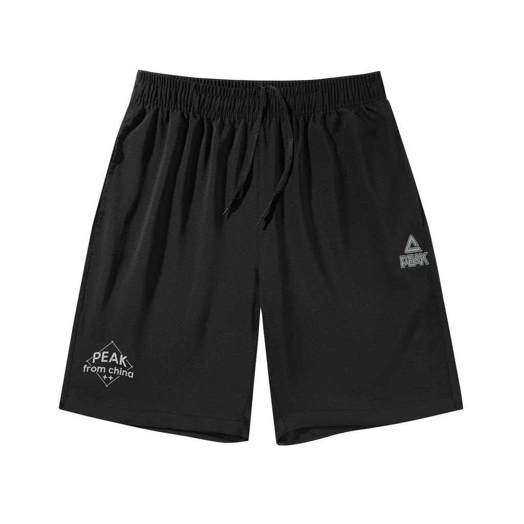 Peak Lightweight Quick-Dry Sweat-Wicking Multi-Purpose Fitness Swimming Running Basketball Training Shorts Unisex Shorts Black DF3422114