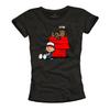 Stranger Womens T Shirt Black Top Print Short Sleeve Size
