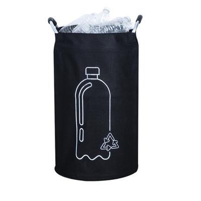 82L Empty Bottle Storage Basket Folding Large Capacity Wastewater Bottle Collector Bag With Aluminum Handle Garbage Bin